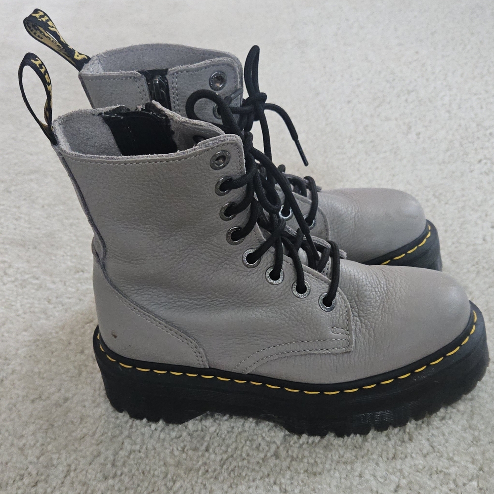 Dr. Martens Gray Combat Boots